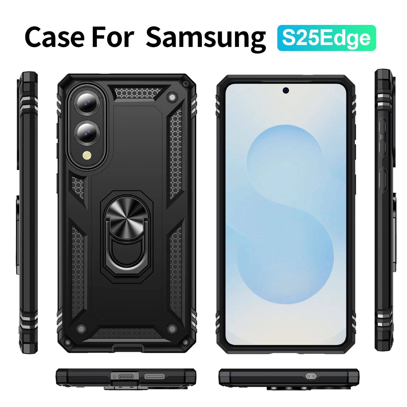 For Samsung Galaxy S26 S25 S24 S23 Plus Ultra Armored Four Corner Anti Fall Phone Case For Samsung S26 S25 Edge S23 S24 S25 FE