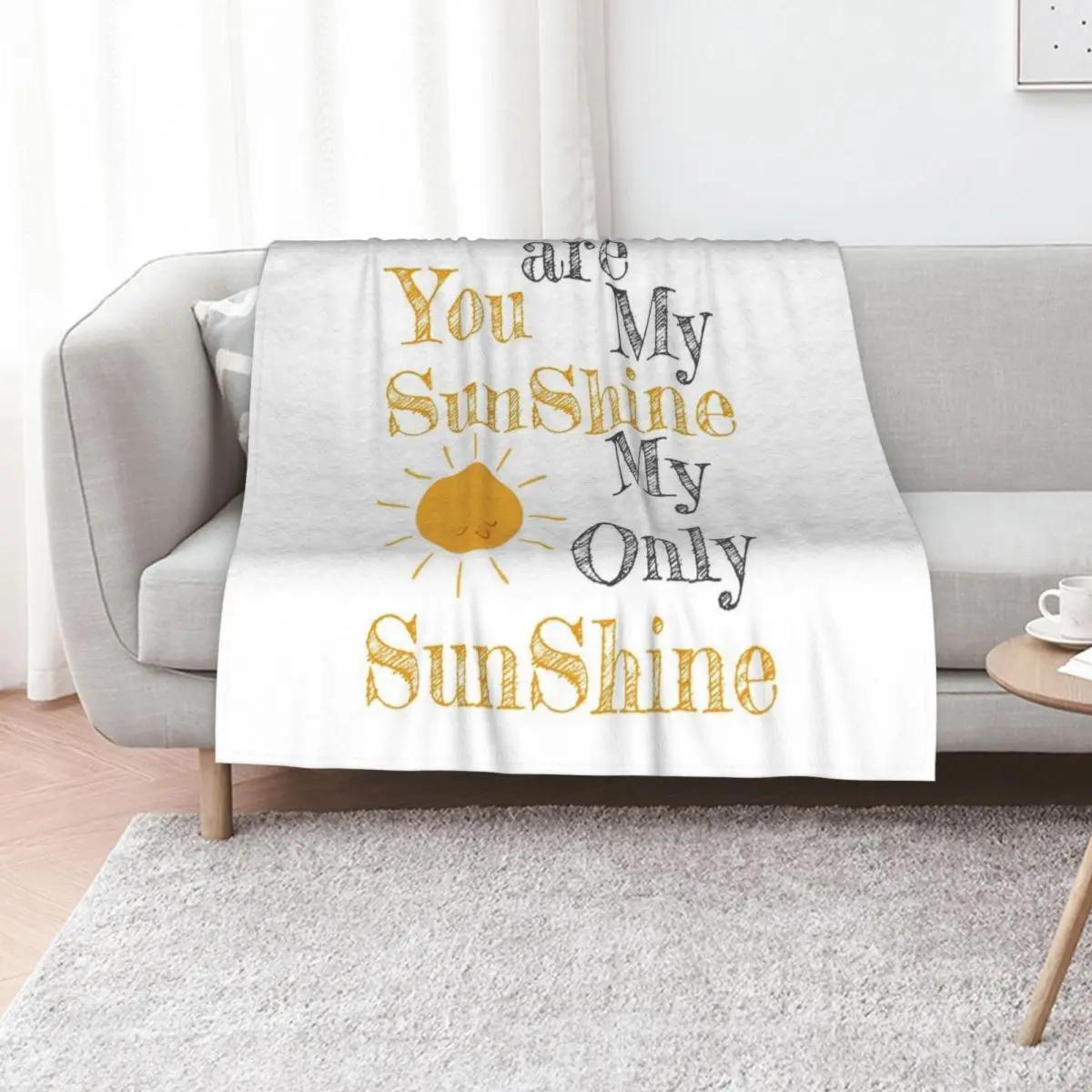 

You are my shunshine my only sunshine sun Throw Blanket Sofa Bed linens cosplay anime Vintage Blankets