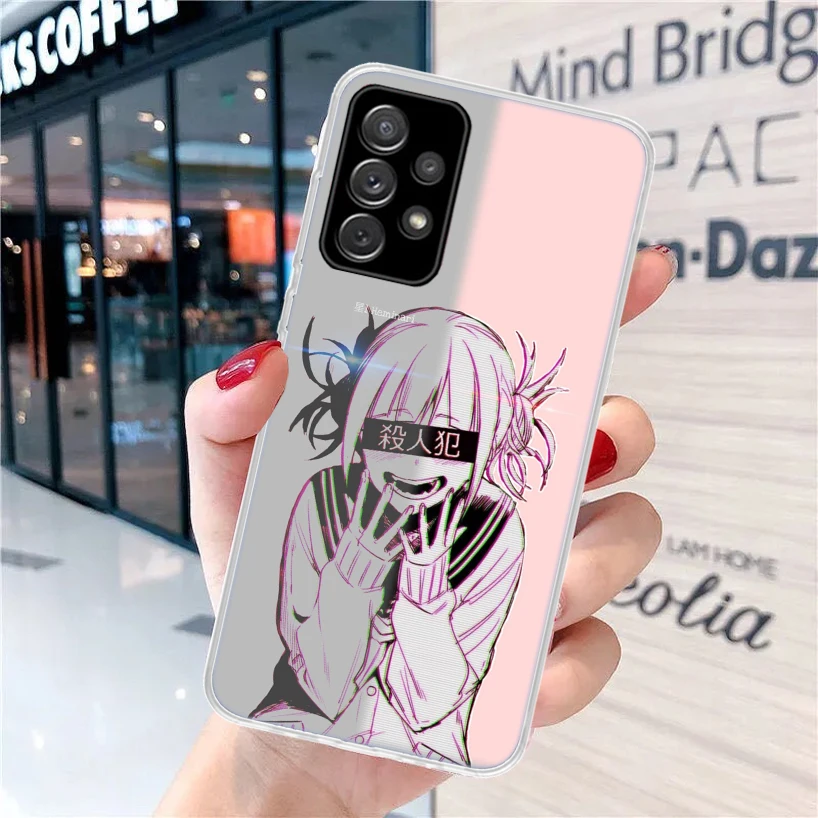 Anime Himiko Toga Waifu Soft Soft Phone Case for Samsung Galaxy A51 A71 A41 A31 A21S A11 A10 A20E A30 A40 A50 A70 A6 A7 A8 A9