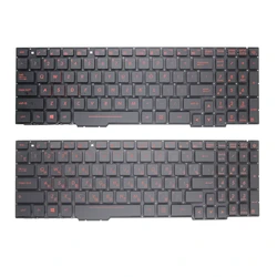 100%New US/RU/Russian For Asus GL553 ZX53V ZX73 FX53 GL553VW FX553VD FX53VD FZ53 GL753 Backlit Keyboard