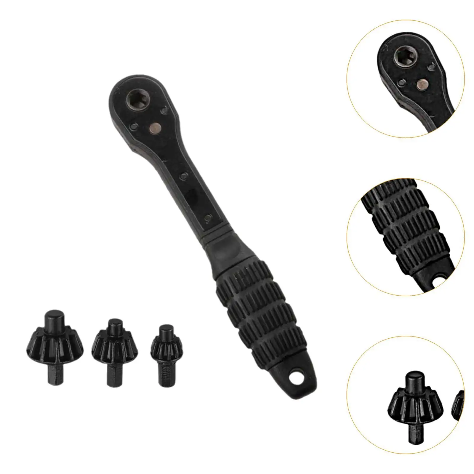 Quick Ratchet Wrench Easy to Use 10/13/16mm Chuck Sturdy Professional High Performance Chuck Key Wrench for Home Shop Repair