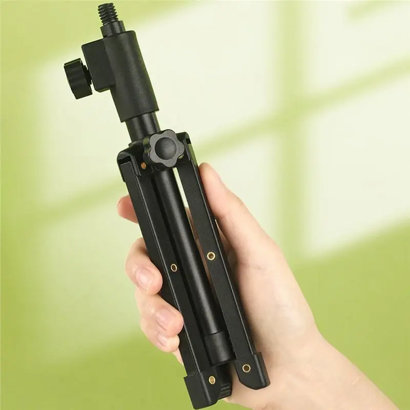 [B24B!】 2-Pack Desk Mic Stand, Portable Foldable Tripod With Mic Clip Holder, Adjustable Tabletop Microphone Mounting Base