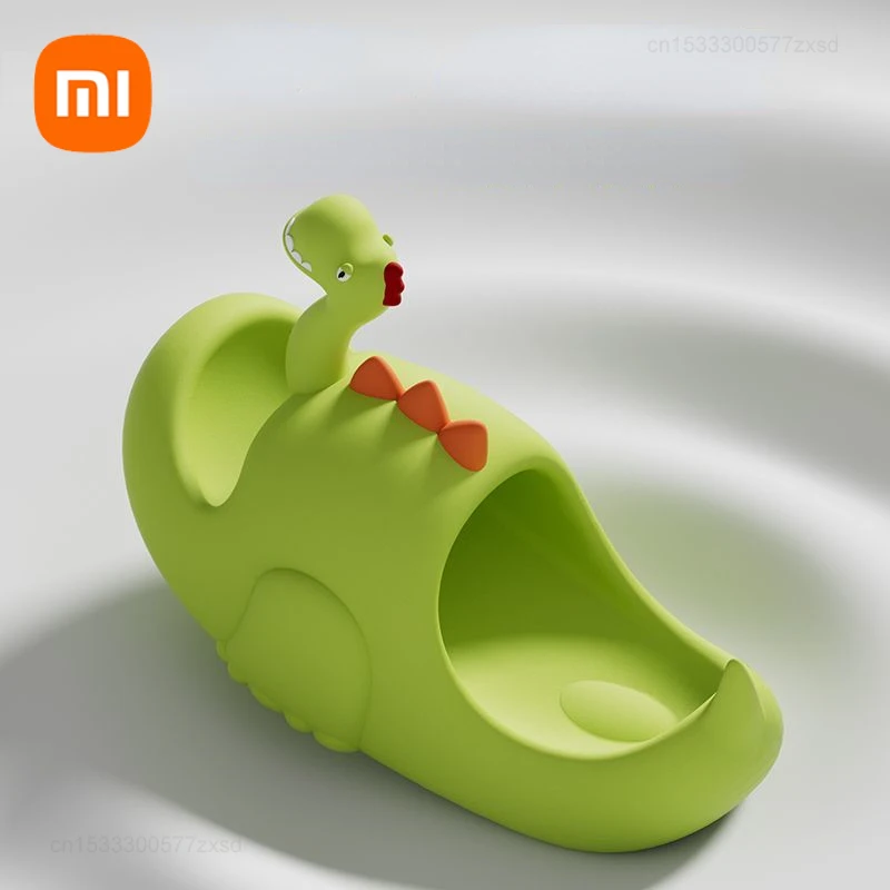 Xiaomi Women Dinosaur Slippers Summer Outdoor Indoor Shoes Soft Sole Non Slip Funny Slides Couple Home Floor Footwear Flip-Flops