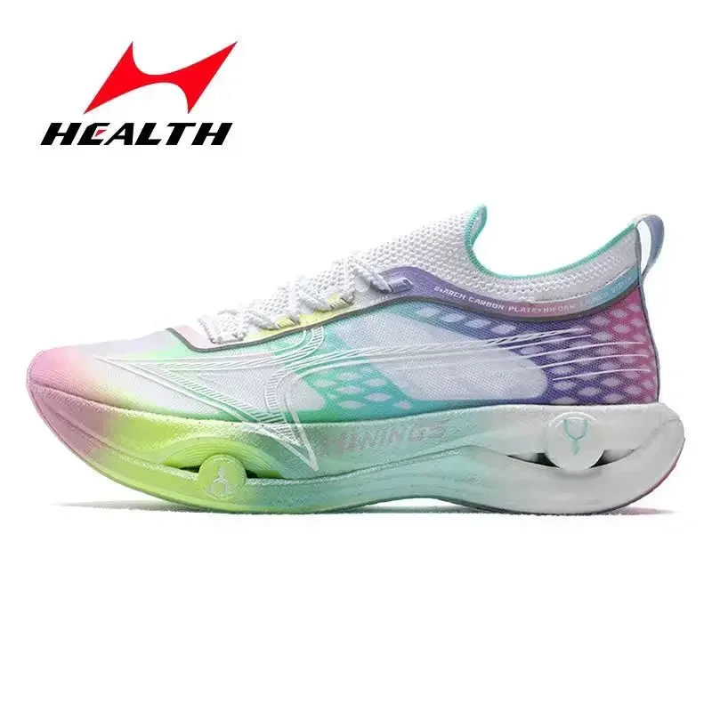 

Health Flying Wings 1.0 Professional Marathon Short Running Shoe Lightweight Shock Absorbing Full Carbon Plate Racing Sneakers