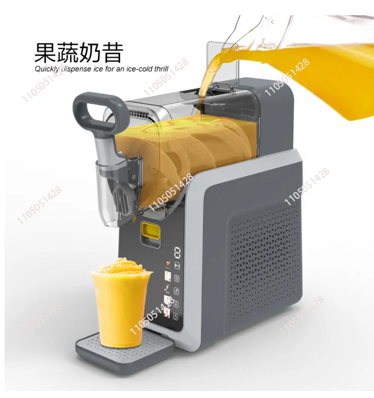 Portable Ice Cream Freezing Multifunctional Slushie Maker Automatic 2L Counter Frozen Drink Soft Drinks Slushy Machine