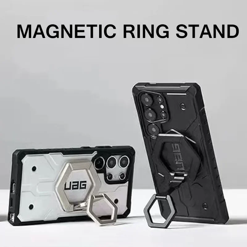 

BXUAG Strong Magnetic Ring Stand for iPhone 16 Pro Max 14 13 12 15 Magnet Finger Grip Kickstand Mobile Phone Holder for Samsung