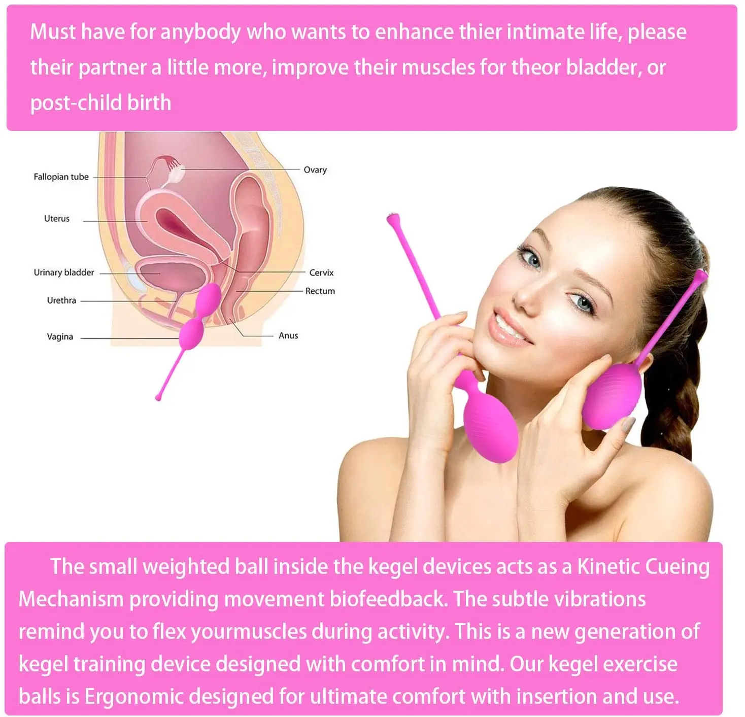 Set Safe Silicone Kegel Ball Vagina Bulb Private Tighten Exercise Machine Sex Toy For Women Masturbation Kegel Weights Adult Toy