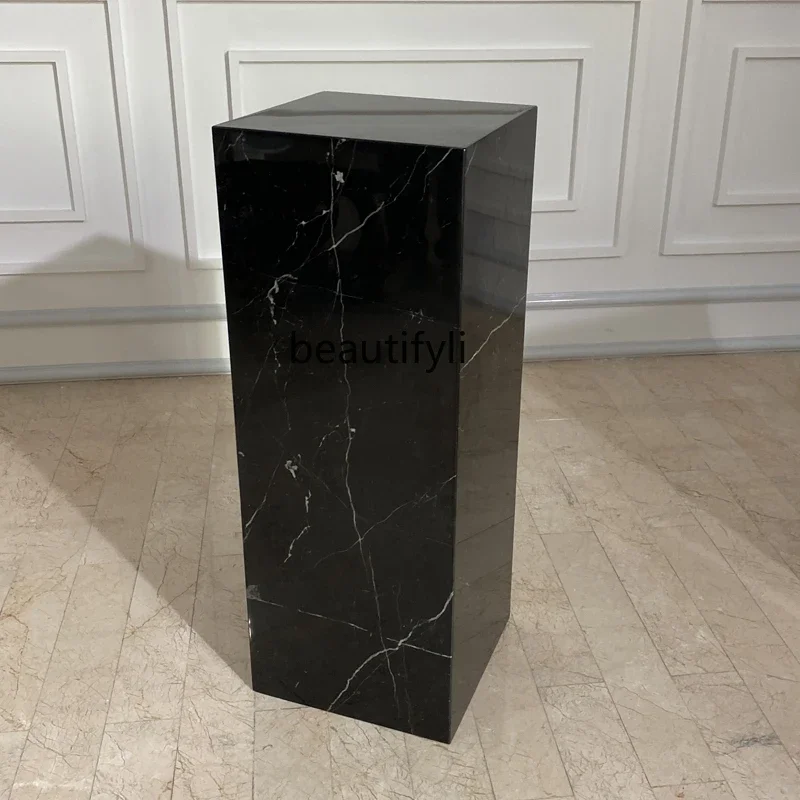

Nordic light luxury extremely simple modern marble square cube sofa side table small coffee table bedside table
