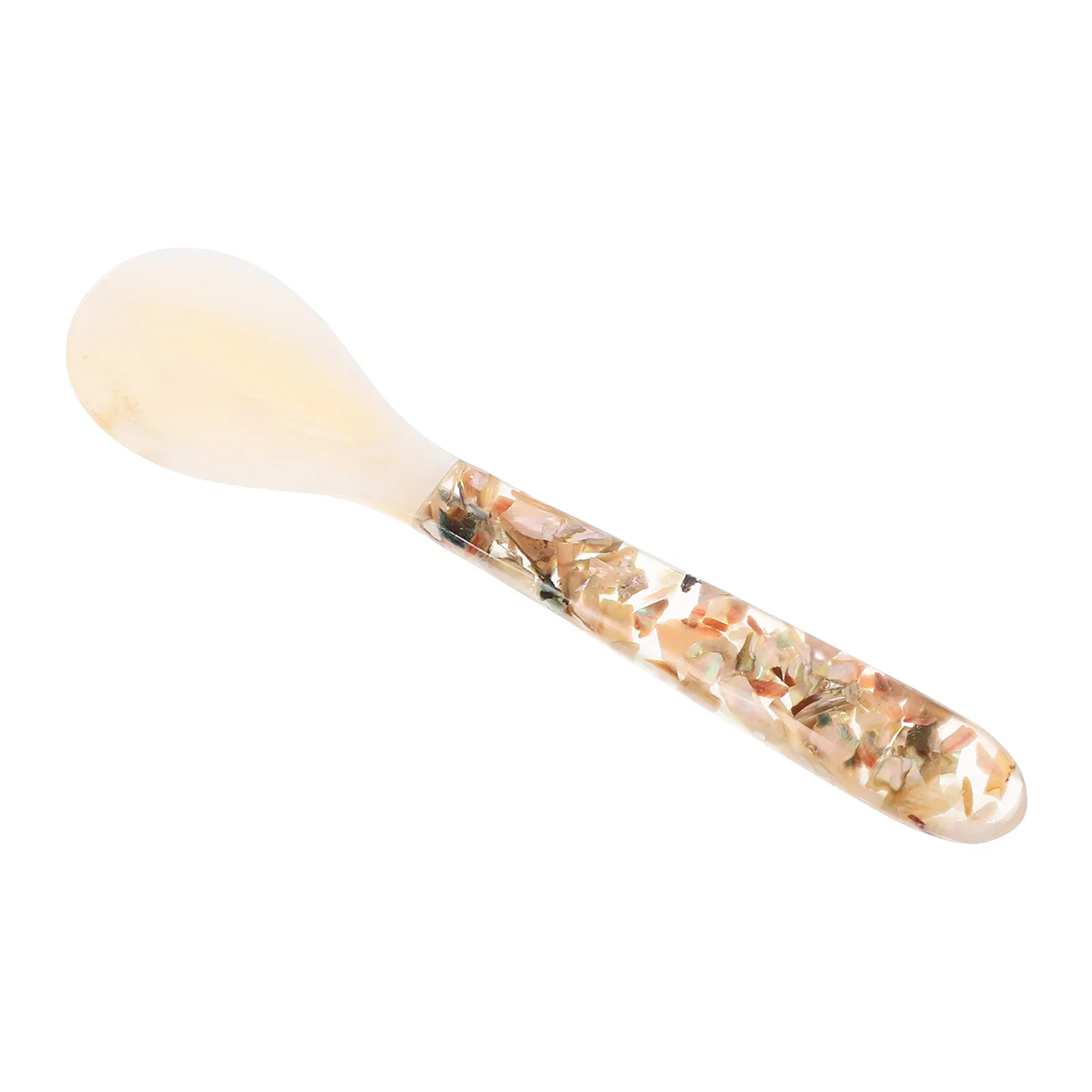 

1pc Exquisite Coffee Caviar Ice Cream Soup Multifunctional Shell Design Serving Utensil Kitchen Restaurant Use Shell