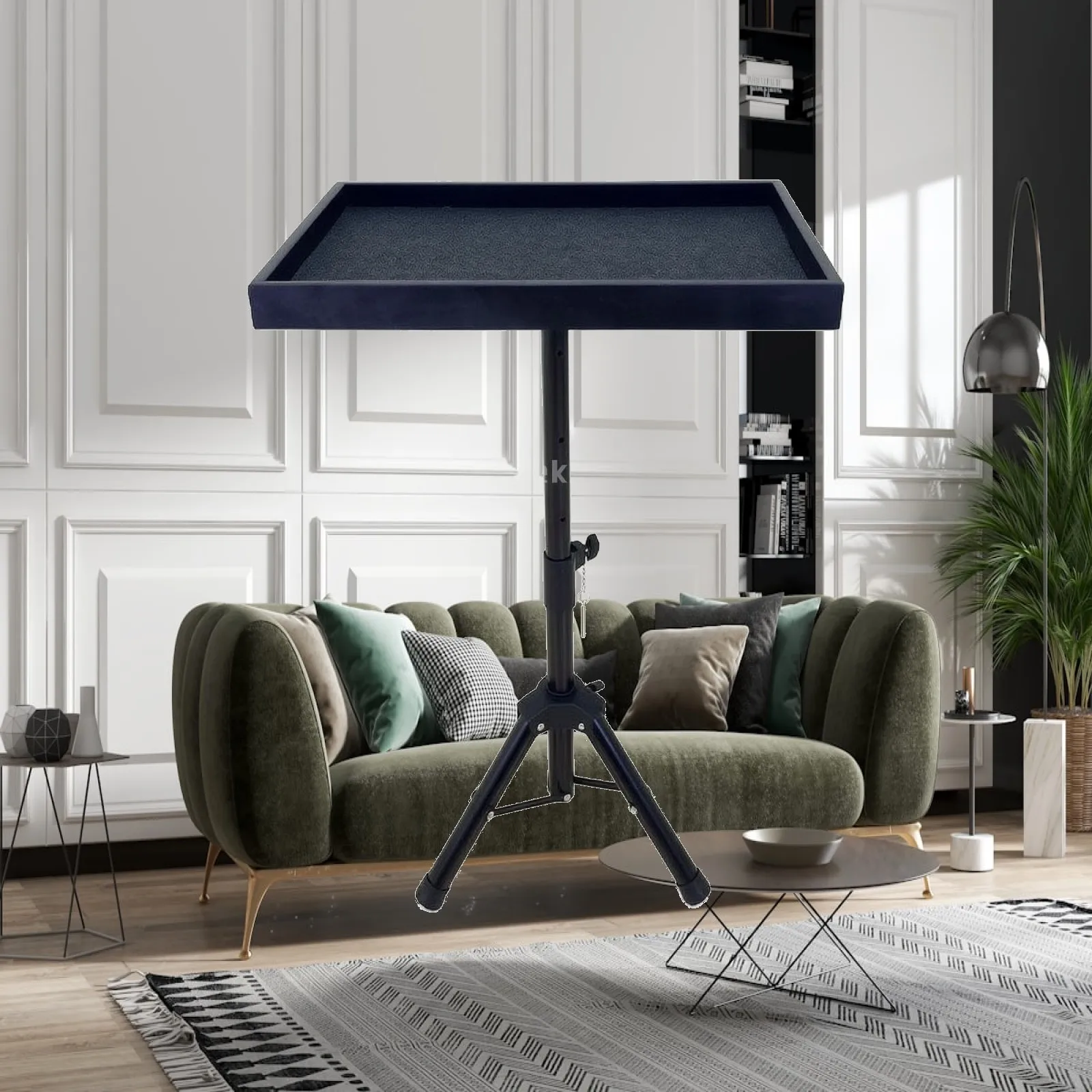 Percussion Mallet Tray Stand with Raised Edges for Drumstick Holder and Percussion Instrument Accessories