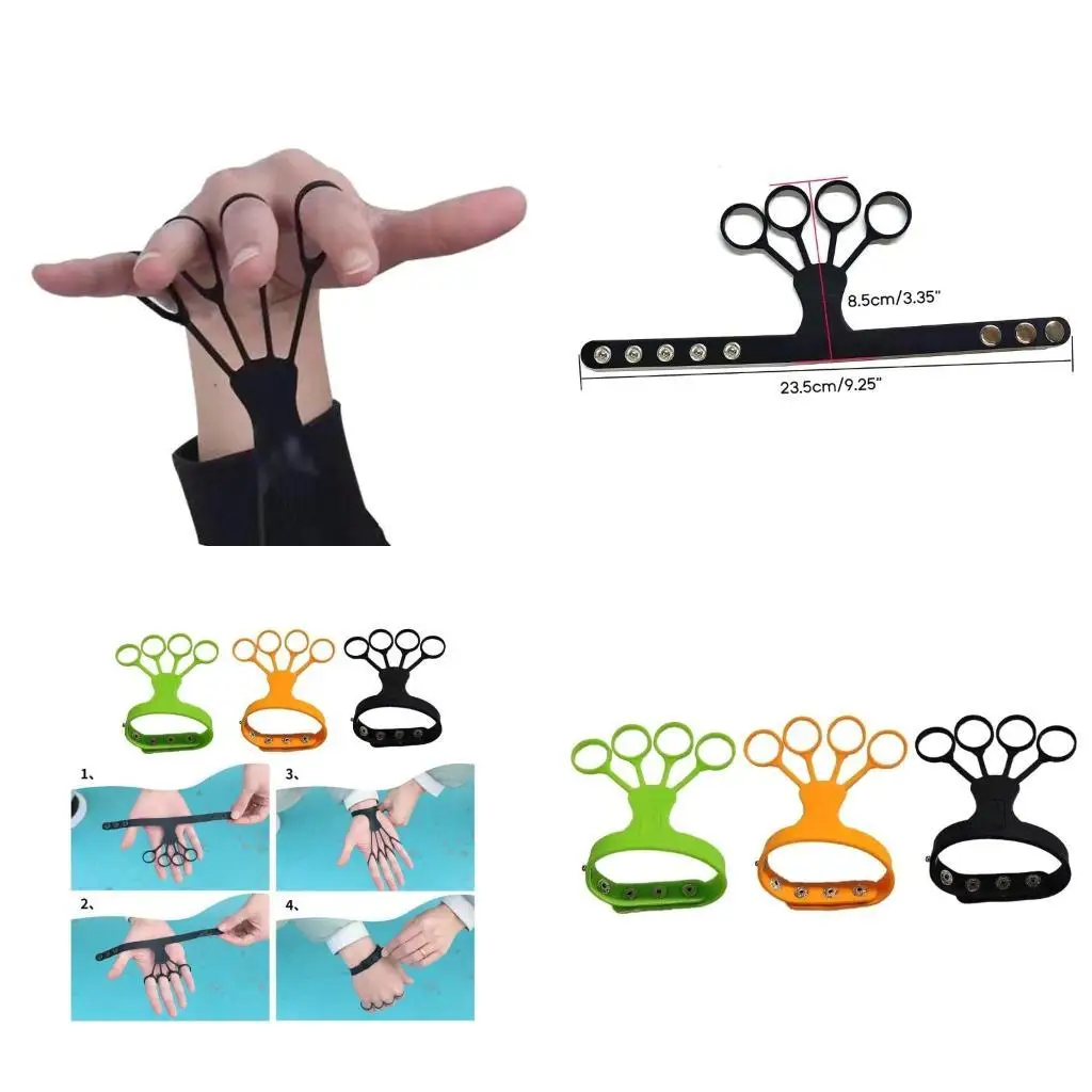 

R6FE Hand Trainer Hand Grippers Finger Stretcher Expander Training Device