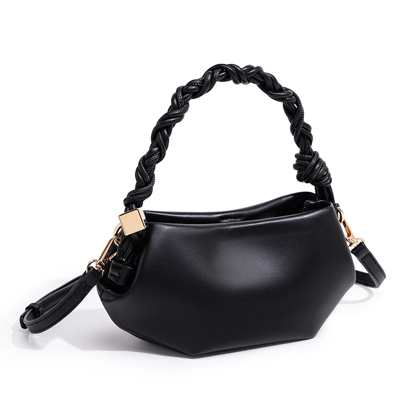 

Дизайнерская сумка-пельмень Niche Design, шестиугольная сумка, новинка 2026 года, плетеная сумка через плечо для женщин