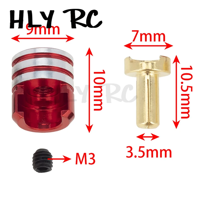 Metalowe wtyki kulowe radiatora 3,5 mm/4 mm/5 mm Zestaw do akcesoriów samochodowych RC Część zamienna Wtyki kulowe LowPro