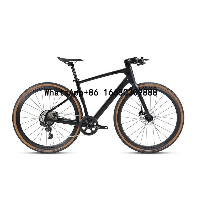

Lightweight 11-Speed Cyclocross Bike with Hydraulic Disc Brakes Gravel Bike Featuring Carbon Fiber Frame Fork Priced at $500