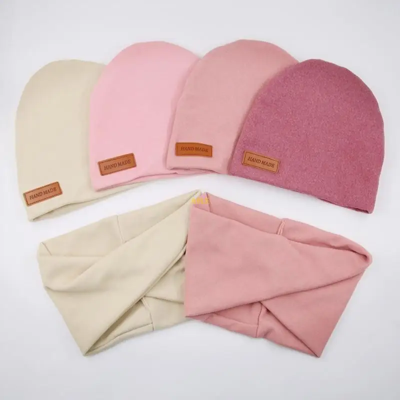 Faux Sashmere Hat с шарфом набора модных и удобных детских капот шарф