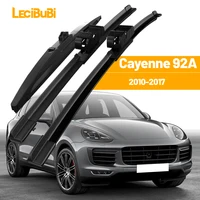 Para Porsche Cayenne 92A 2010-2017 1 Juego de limpiaparabrisas delantero y trasero limpiaparabrisas 2011 2012 2013 2014 Accesorios
