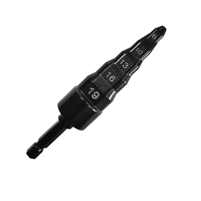 1PC Metric 6-19mm Copper Pipe Step Expander with Hexagonal Handle for Air Conditioning Maintenance Electric Tool Accessories