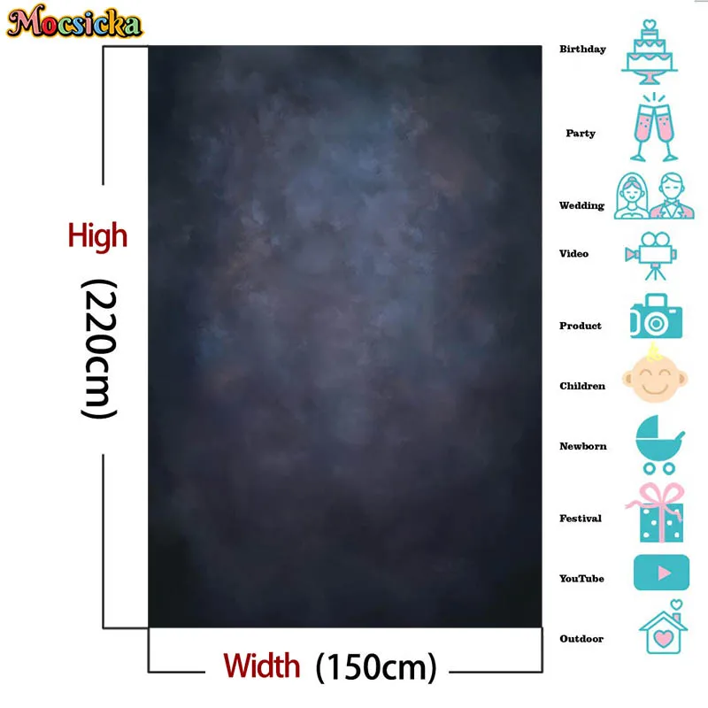 모시카 그라데이션 단색 벽 아기 어린이 초상화 파티, 사랑 사진 배경, 사진 배경, 포토콜 사진 스튜디오