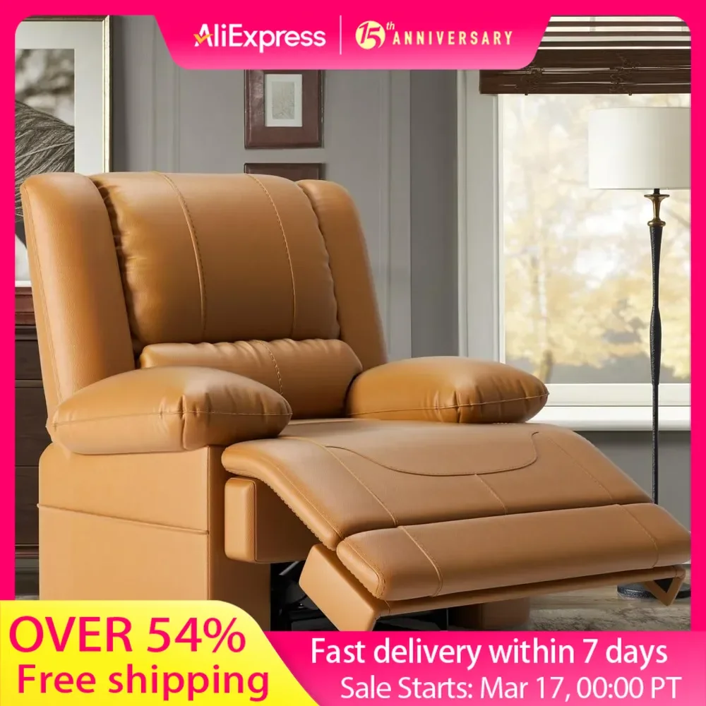 Silla elevadora eléctrica, sillón reclinable plano con masaje y calefacción, puertos USB y control remoto, cuero transpirable