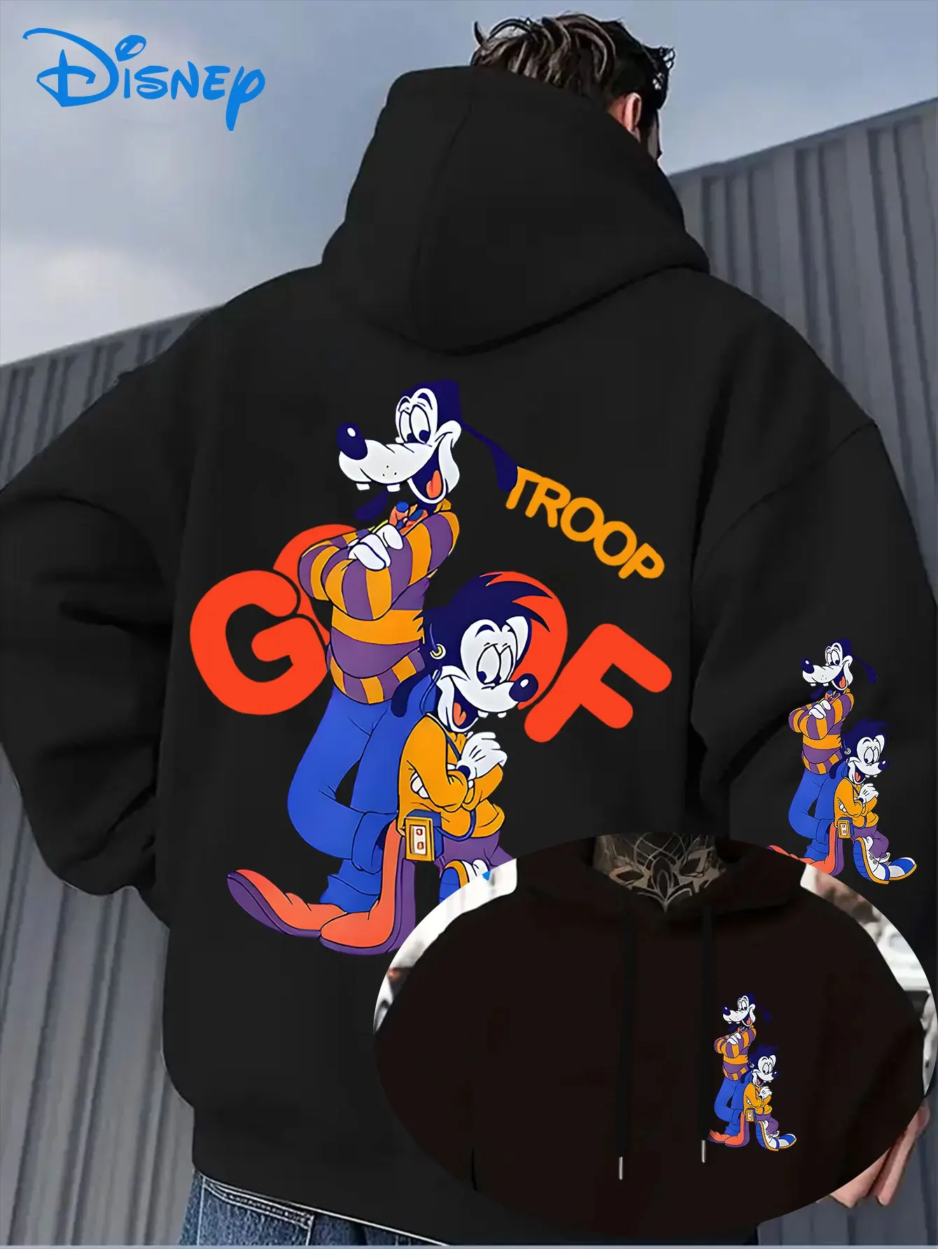 Sudaderas con capucha de Disney Donald Duck Goofy Plutón para hombre, sudadera para mujer, jersey Unisex, Chaqueta de algodón con capucha de gran tamaño de lana para otoño e invierno