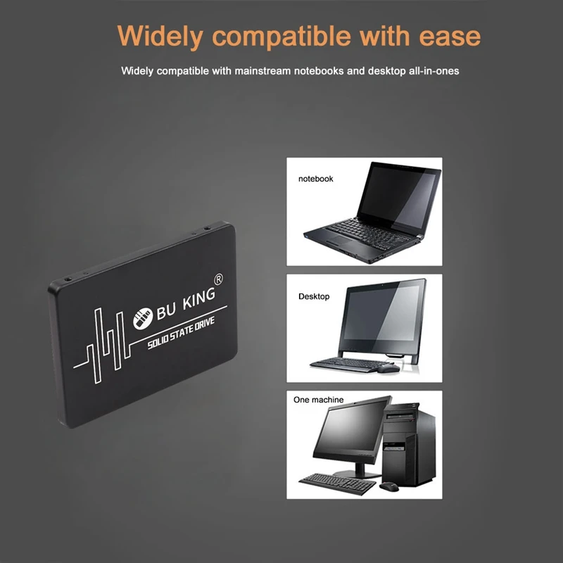 BU KING SSD 2.5-Inch SATA III 6.0Gbps 500M/S Computer Built-In Solid State Drive
