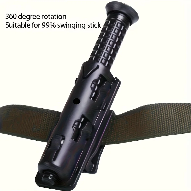 عصا تكتيكية بأكمام تلسكوبية سريعة - تشغيل بيد واحدة، 360 درجة °   نظام قفل الدوران، طول قابل للتعديل