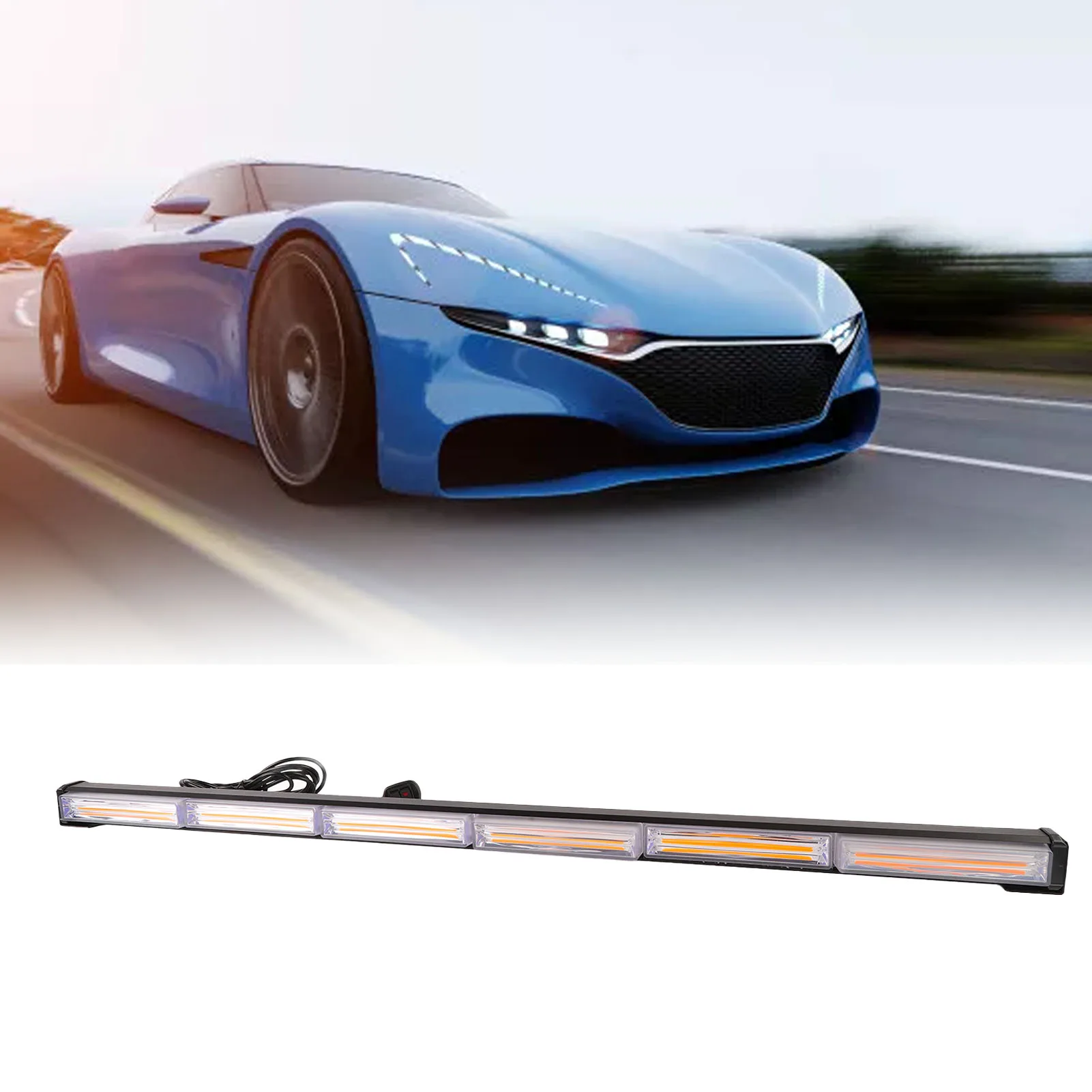 

Автомобильные вспышки, однорядные, 6 светодиодов, мощная мощность, IP65, водонепроницаемые, предупреждающие аварийные стробоскопы для автомобиля, сигнальная полоса автомобиля