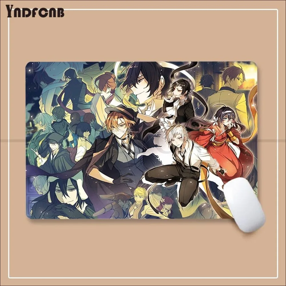 YNDFCNB Bungou Stray Dogs Mousepad New Rubber Mouse Durable Desktop Mousepad Size for Game Keyboard Pad for Gamer