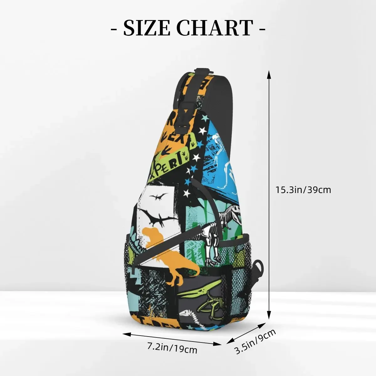 Dinosaur Crossbody Bag Sports Original Design With T Rex Chest Bag Unisex Women Man Fashion Shoulder Backpacks Travel