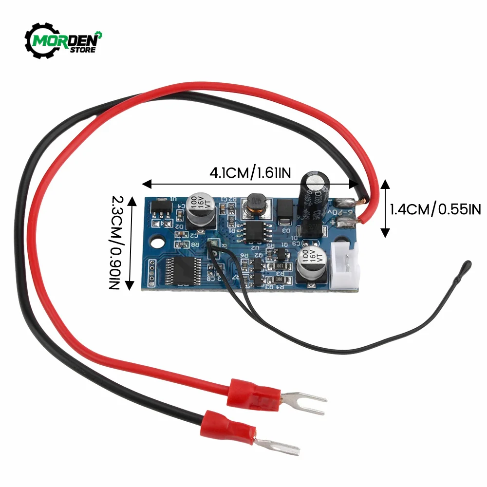 DC 6V-70V Speed Motor Controller Cooling Fan Temperature Control Module Chassis Heatsink Cooling Power Supply