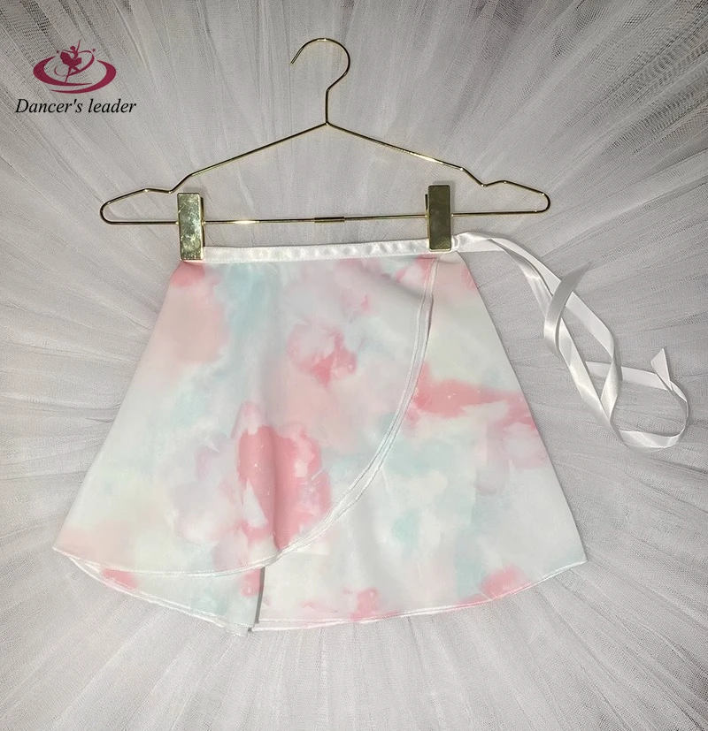 Jupe courte de Ballet avec motif imprimé qui ne se décolore pas, jupe de danse pour femmes, jupe d'entraînement de gymnastique, jupe lyrique pour adultes