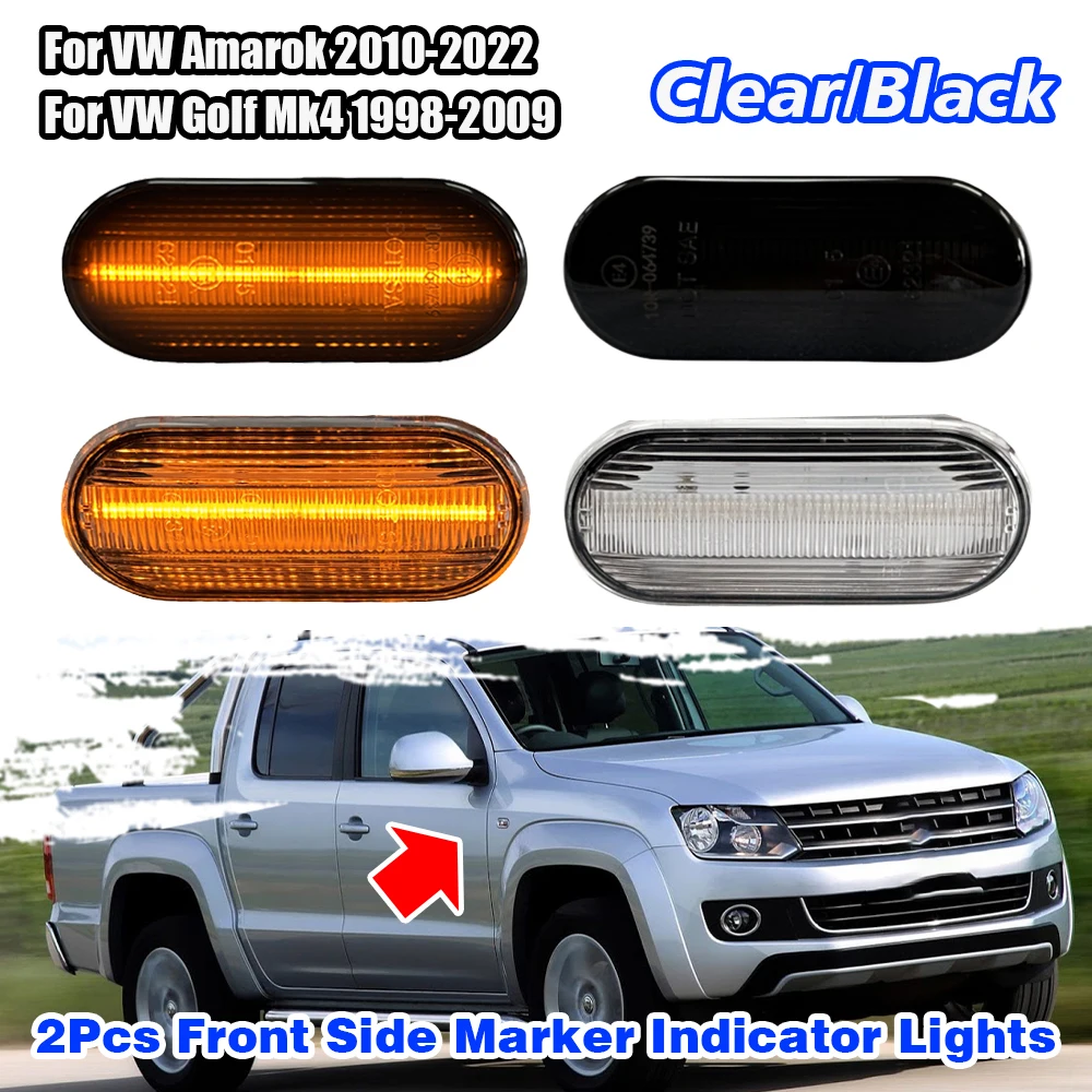 

1 Pair LED Dynamic Side Marker Light Turn Signal Light For VW Golf MK4 Amarok Polo Passat Ibiza Ford Focus C-Max Fiesta