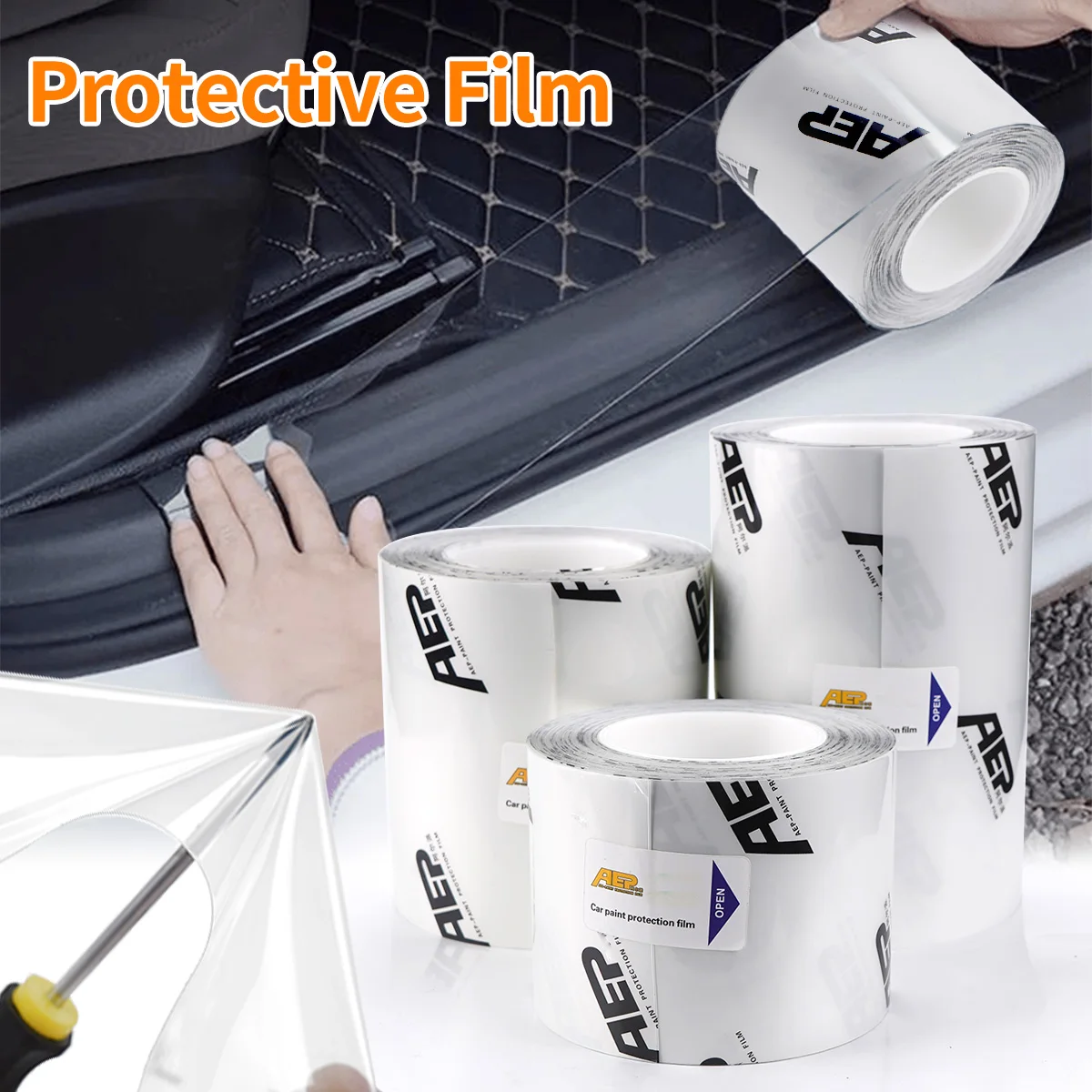 

Transparent Car Protective Film Anti-Scratch Multi-Use Stretchproof Rhino Skin Sticker Car Skin Protection Film