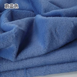 Blue Colour Series 8mm imitation otter rabbit Fur Fabric short plush fabric cabinet tablecloth display scarf cotton doll DIY