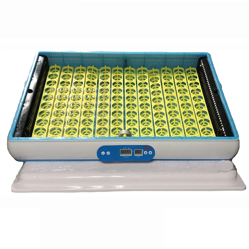 120 Capacity Dual Temperature Humidity Control Display Automatic Chicken Egg Incubator Hatcher Machine Roller Tray