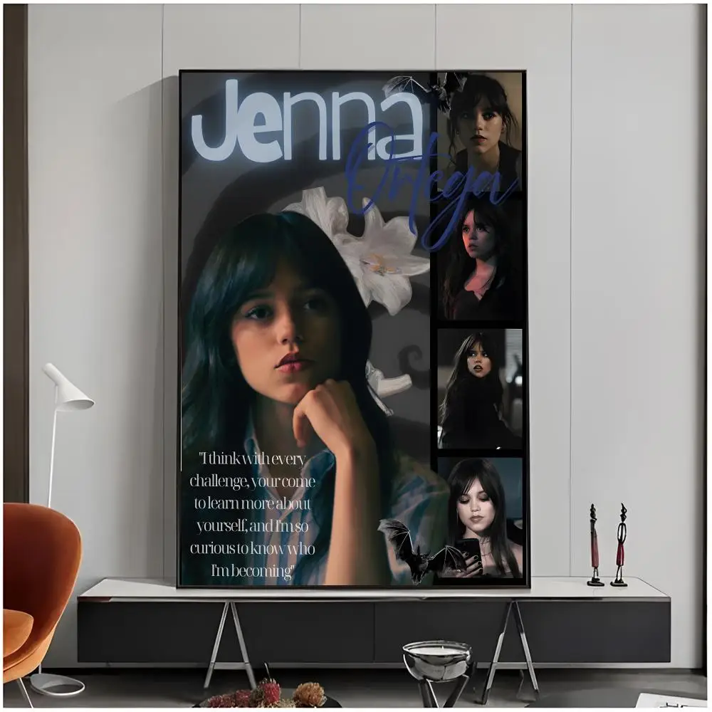 movie tv celebrity actress J-Jenna Ortega Poster Living Room Bedroom Decorative Print Unframed Decor