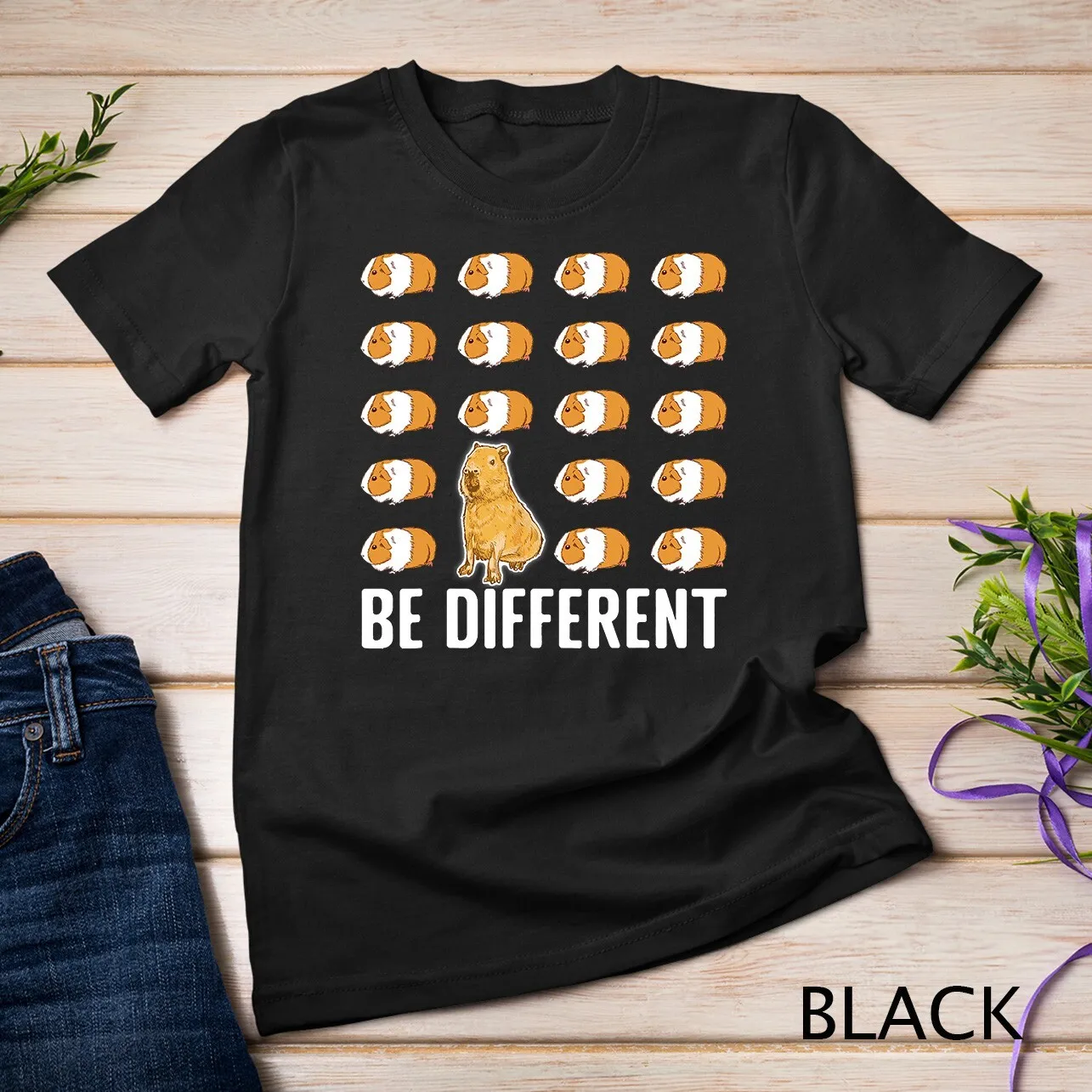 Be different Capybaras Funny Capibara Rodent Capybara T-Shirt Unisex T-shirt