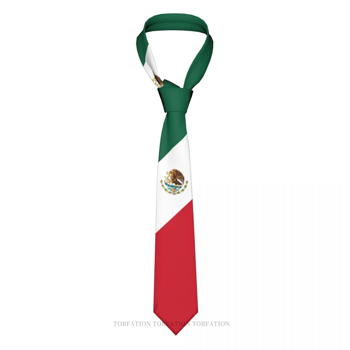 Mexico Flag New 3D Printing Tie 8cm Wide Polyester Necktie Shirt Accessories Party Decoration