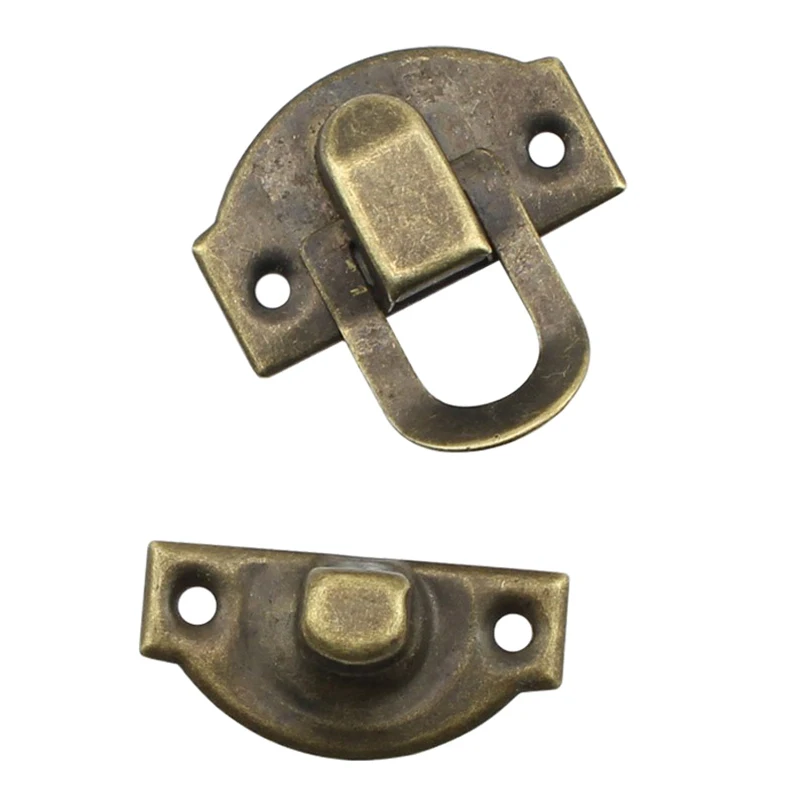 10Pcs chiusure antiche con chiusura in ferro chiusure per portagioie fibbia per valigia fibbia con fibbia chiusura a Clip chiusura per scatola di vino in legno