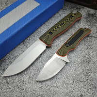BM 15002 15017 G10 Handle Tactical Hunting Knife Fixed Blade Stainless Steel Drop Point Survival EDC Pocket Knife