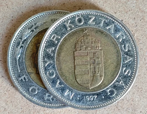 عملة هنغارية ذات لونين مقاس 23 مم، عملة تذكارية أصلية لهواة الجمع