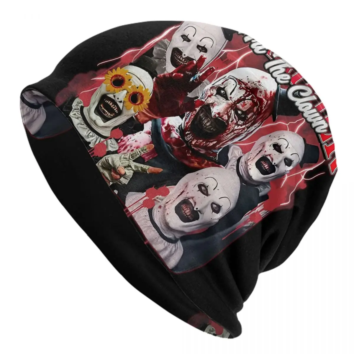 Custom T-Terrifiers Hot Halloween New Bonnet Hats Knitting Hat For Women Men Winter Warm Christmas Skullies Beanies Caps