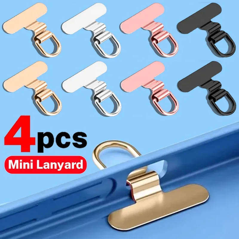 

Мини-уздок для телефона из нержавеющей стали, ремешок для мобильного телефона, металлический зажим, универсальный ремешок, DIY патч, ремешки, сменные нашивки