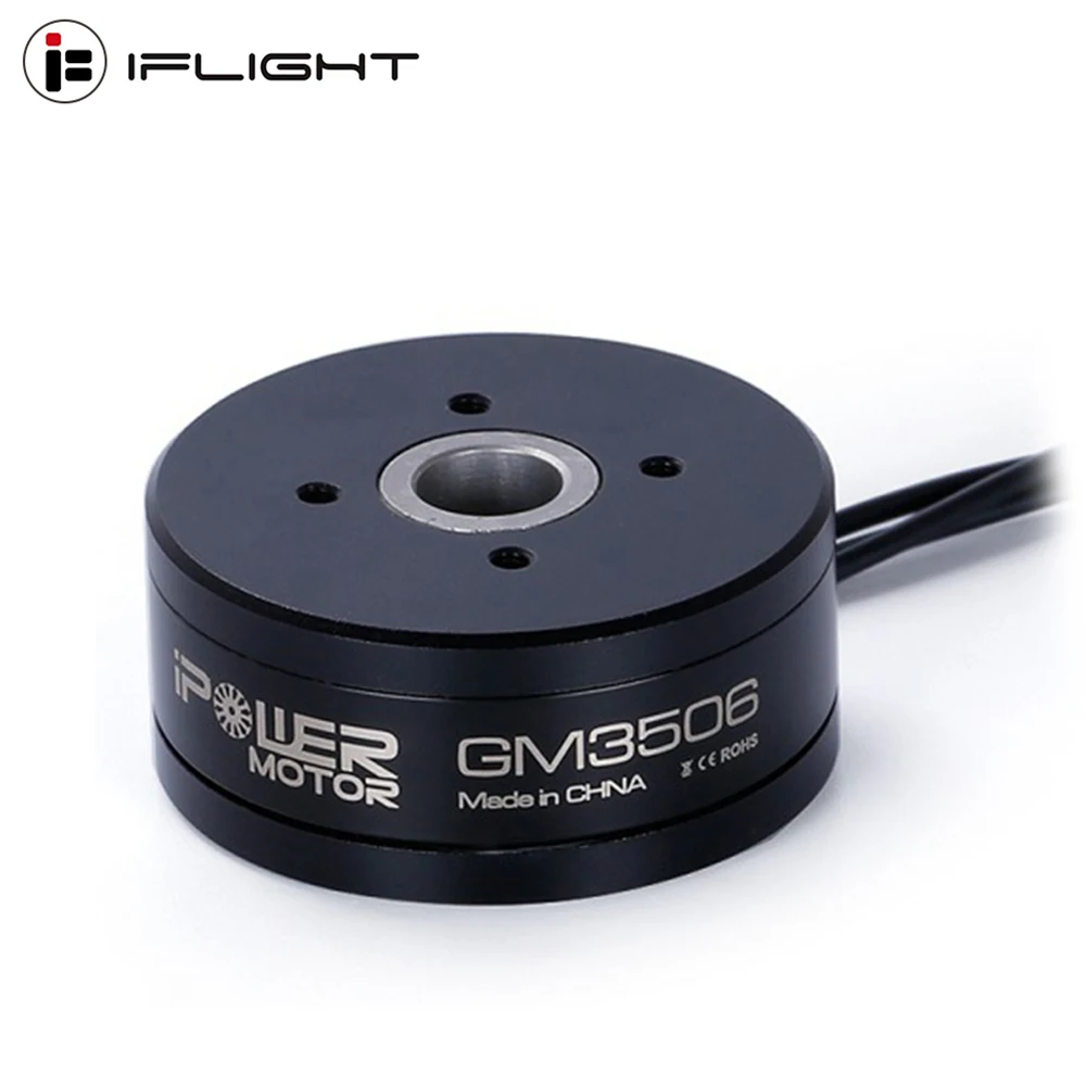 

IFlight IPower Motor GM3506 130T With AS5048A Encoder 3506 Hollow shaft Brushless Gimbal Motor for SLR Camera Stabilization