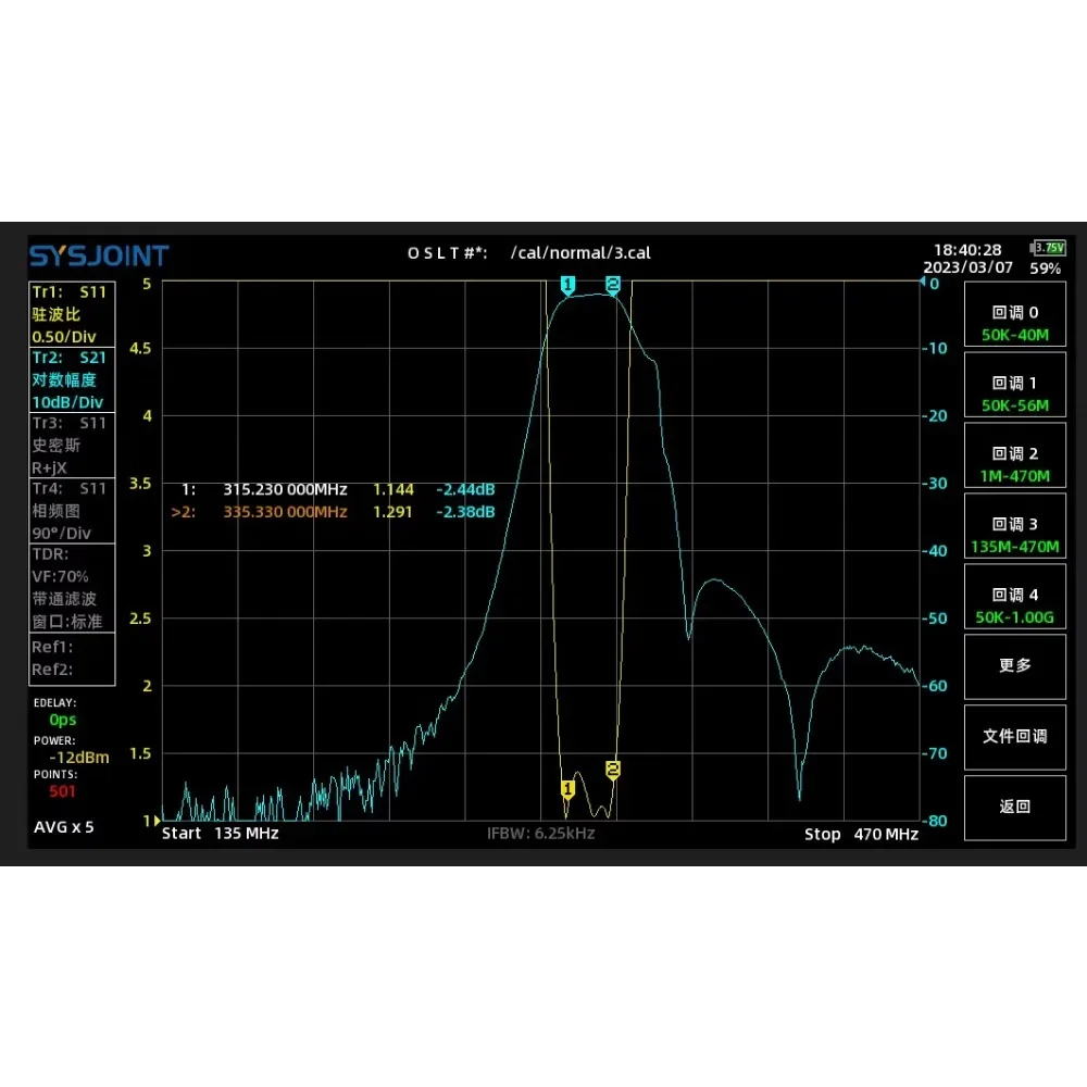 ตัวกรองความถี่ BPF 325MHz 3W แบบ bandpass ป้องกันการรบกวนปรับปรุงระยะการสื่อสารและเพิ่มประสิทธิภาพการรับสัญญาณ