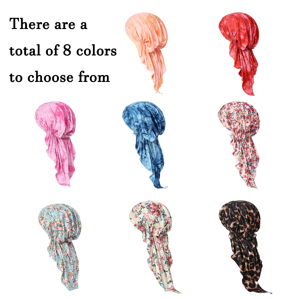 RIMAIRE 2024 New Muslim Fashion Printed Hijabs for Women Islam Headscarf with Tail Decoration Beautiful and Comfortable Hijab