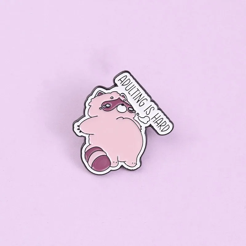 Sleeping Little Panda Metal Enamel Brooch Cute Cartoon Animal Lapel Pin Lazy Red Panda Badge Fashion Jewelry for Backpack Clothe