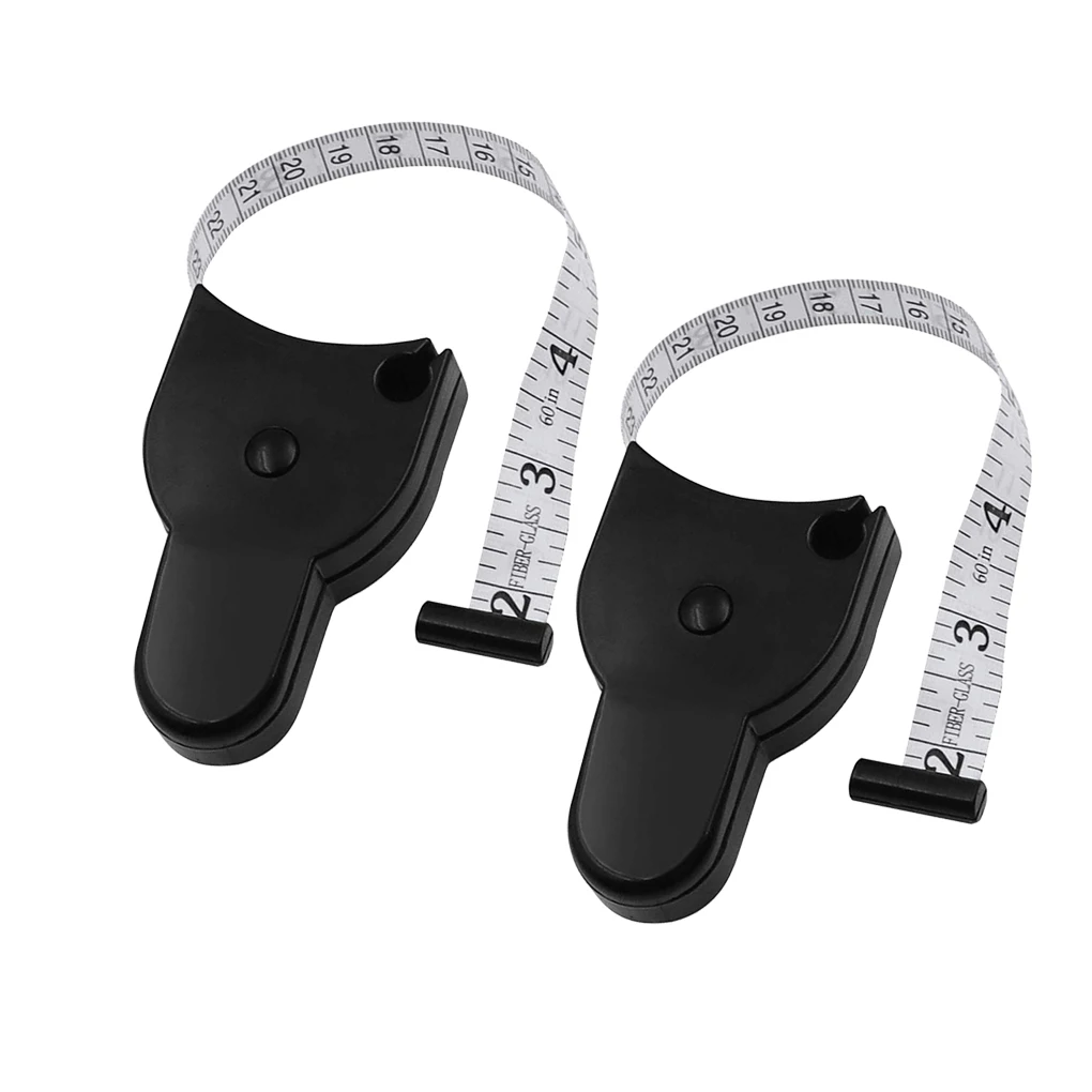 Automatic Telescopic Tape Measure Retractable Y Shape with Handle Waistline Double-sided Caliper High Accuracy  White