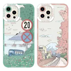 Japan Anime Landscape Phone Case for Xiaomi Redmi Note 13 Pro 5G 12 4G 12S 13C 12C 10C 11 10 10S 11S 9S 9 8 A2 A1 Plus A3 Cover