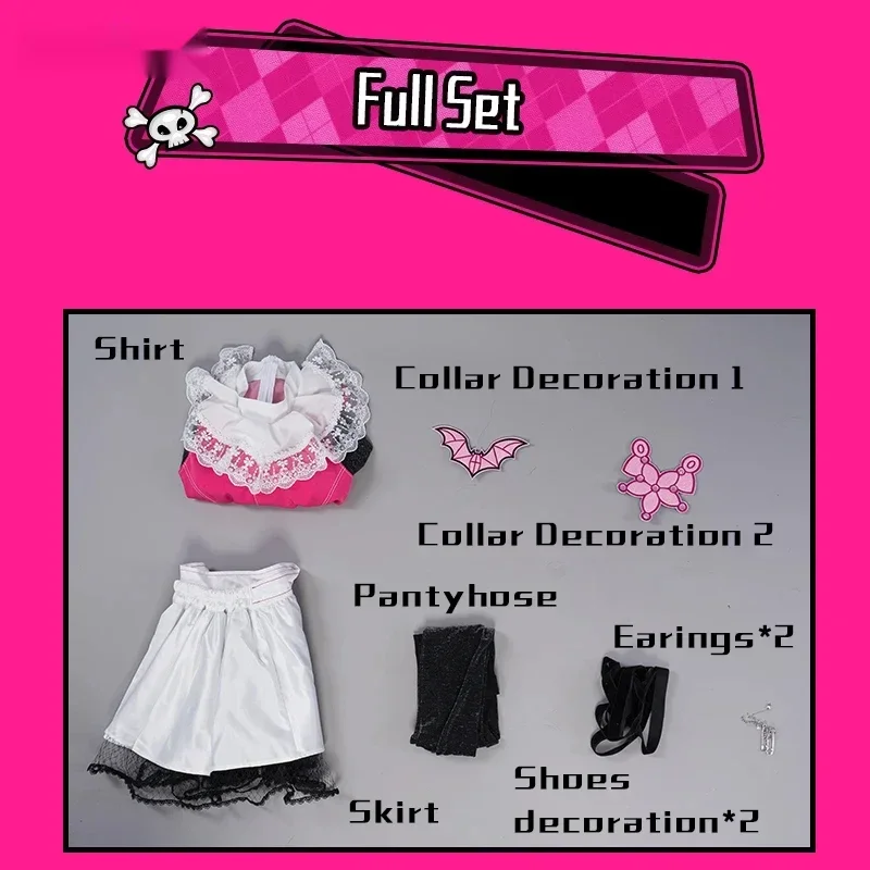 Monster High: Draculaura Cosplay Costume Pink Suit Vampiree Anime Female Cosplay Halloween Costumes